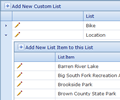 Custom Lists Custom Lists